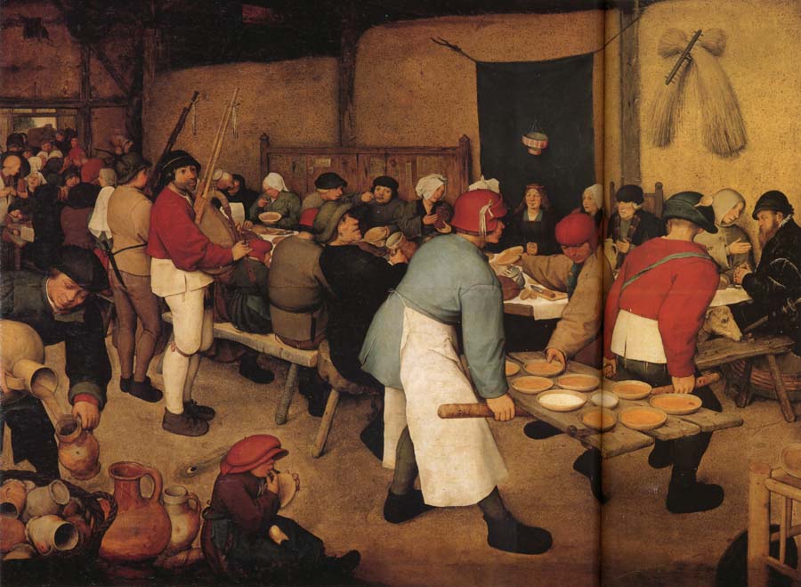 BRUEGEL, Pieter the Elder Peasant Wedding Feast